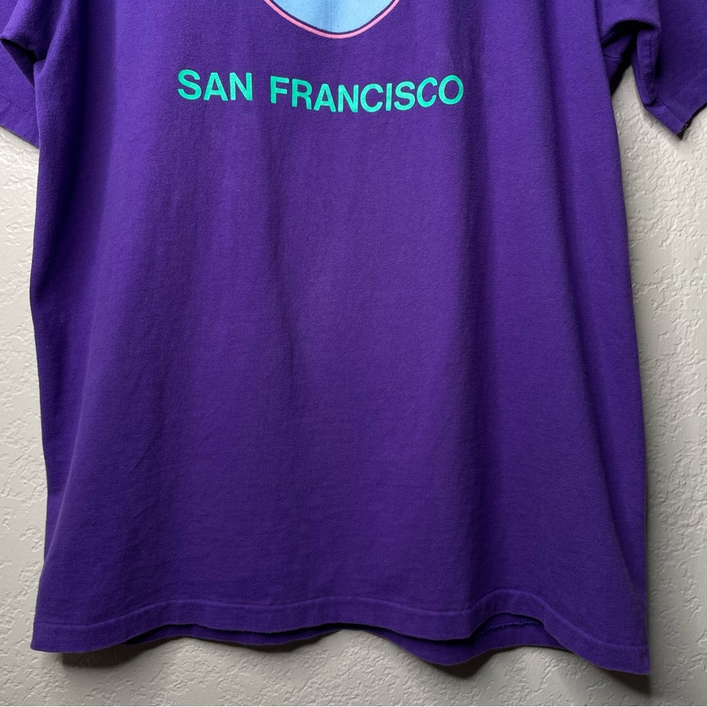 90s Vintage Hard Rocke Cafe San Francisco T-Shirt Single Stitch - Picture 4 of 11